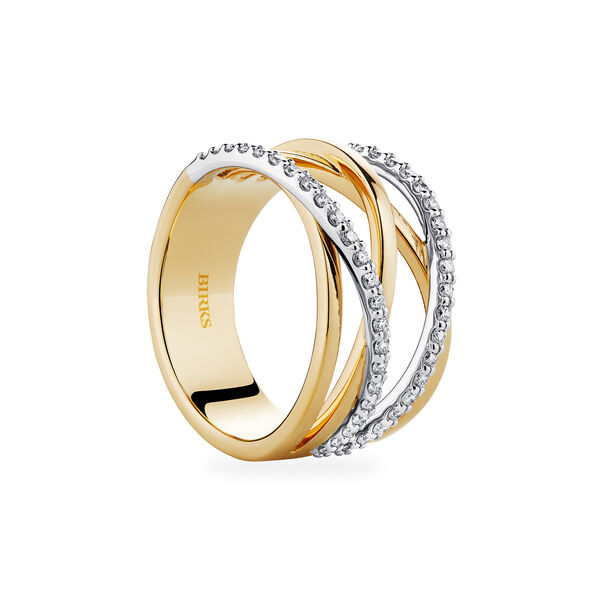 Diamond and Yellow Gold Ring